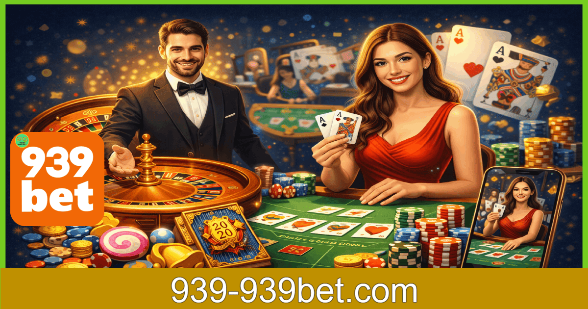 Jogos de cassino ao vivo disponíveis na 939BET