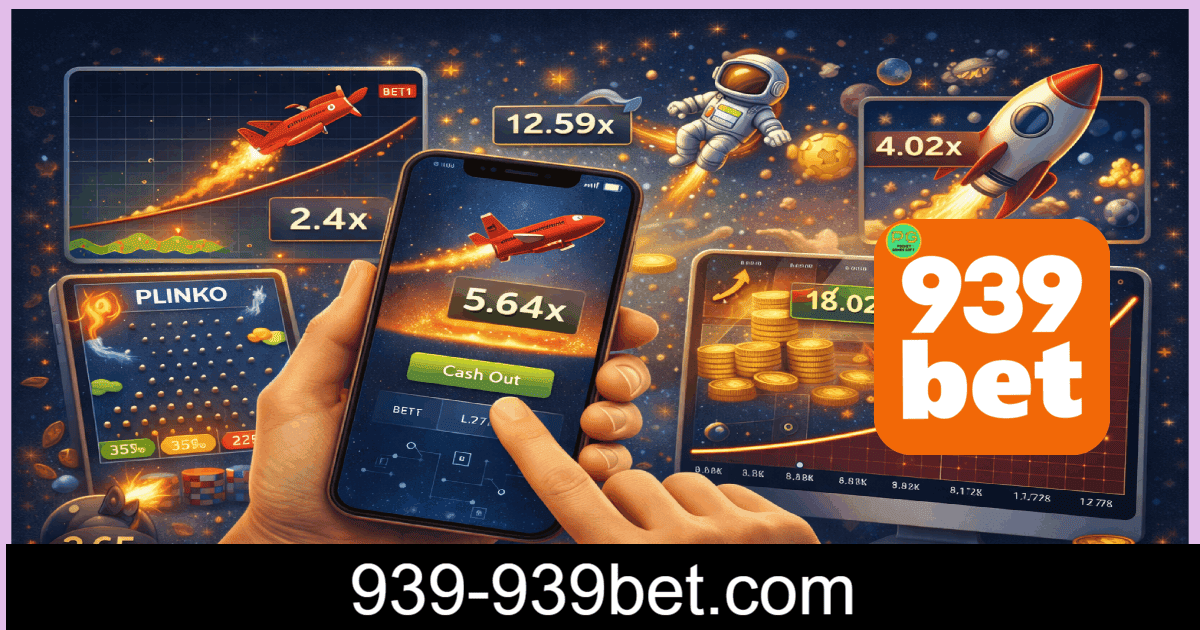 Jogo Crash 939BET com multiplicadores em tempo real no Brasil